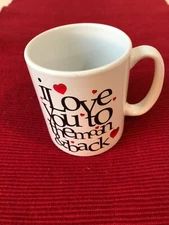 I Love You To The Moon And Back Mug - Ceramic - Inspirational Mug