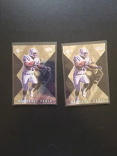 (2) 1998 Collector's Edge Masters Marshall Faulk S182 Silver Parallel /5000