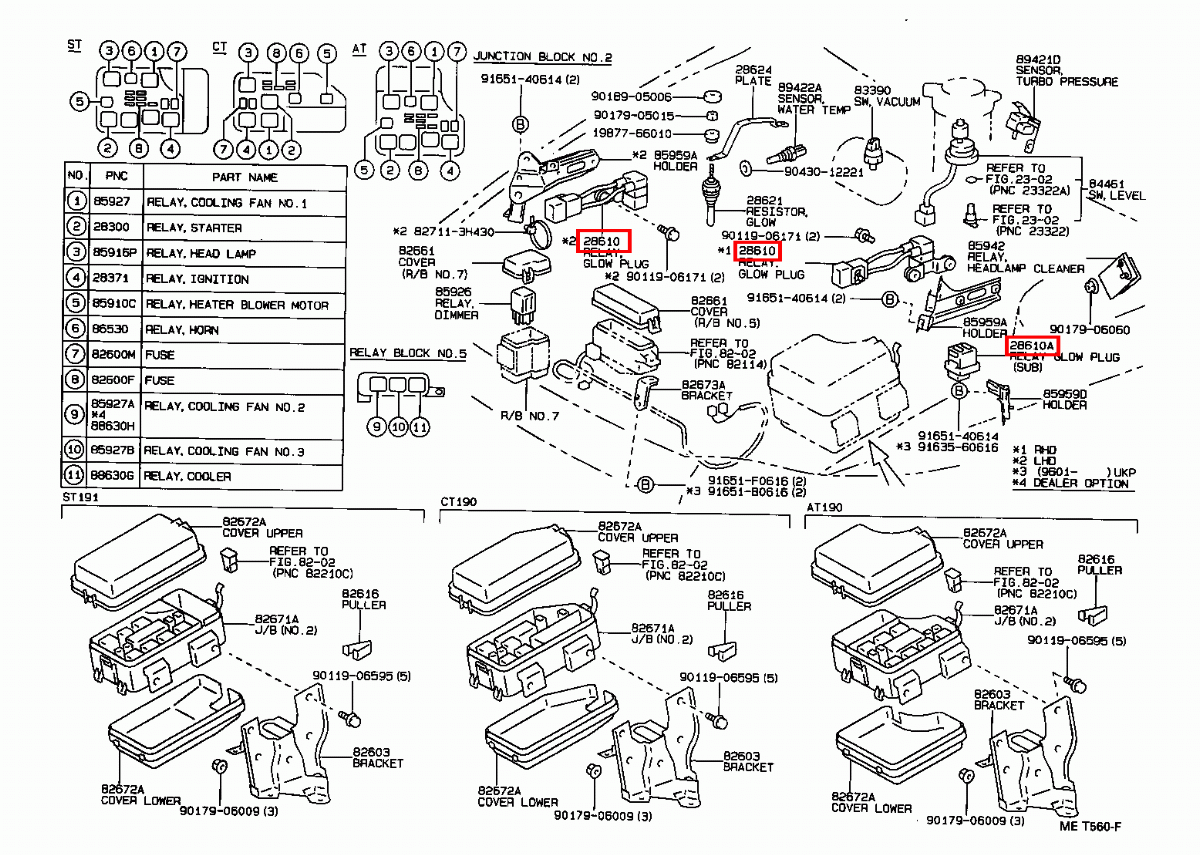 Genuine Toyota Hilux LN107 LN106 3L 2.8 Diesel Glow Plug Relay eBay