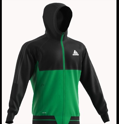 adidas Tiro 17 Präsentationsjacke Sport Fussball schwarz grün Kleidung Grösse S