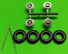 1964 Ford Galaxie 500 1/25 Promo Style Rim Wheel Firestone Whitewall Tire Axle