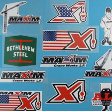 Decal Stickers Maxim Crane All Family of Comp...