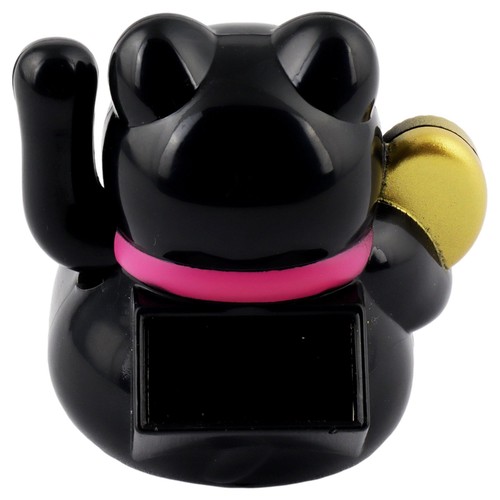Mini gatto fortunato prosperità solare 5cm Maneki-Neko gatto cinese Gatto fortun - Picture 19 of 32