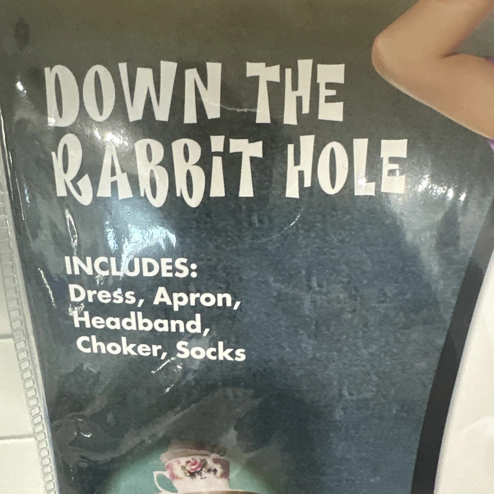 Disfraz de Alicia Abajo del Conejo Grande (12-14) Halloween Adulto Foto 4 de 4