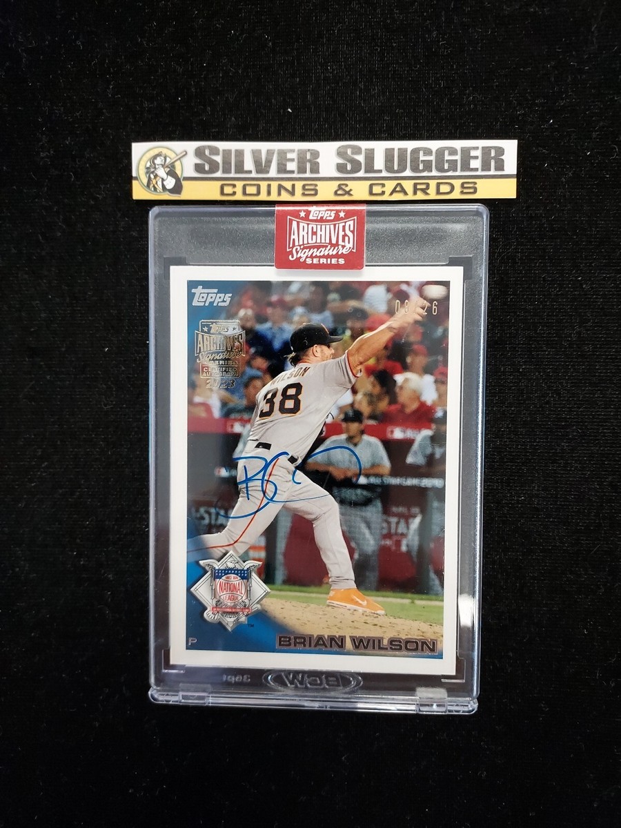 2023 Brian Wilson Topps Archives Signature Series On Card Auto /26