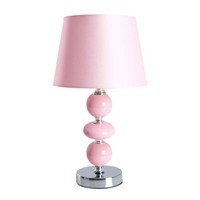 Tischleuchte Beistelllampe Nachttischlampe Schlafzimmerleuchte Rosé H 36 Cm