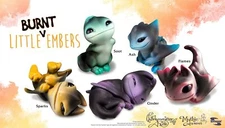 Toynami Miyo's Little Burnt Embers Blind Box Dragons Set of 5 - Rare 
