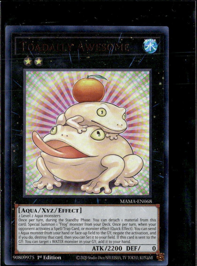 Yu-Gi-Oh! Toadly Awesome 1st Edition Ultra Rare MAMA-EN068 Holo