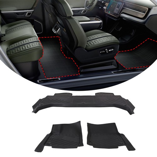 Car Floor Mats Cargo Liner Front & Rear Carpets Trim For Rivian R1T 2022-2023 - Picture 4 of 9