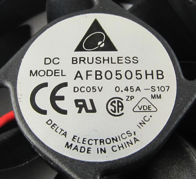 1pc NEW Delta AFB0505HB 50x50x15mm 5015 DC 5V 0.46A Brushless Case Fan 2-pin - Image 4 of 4