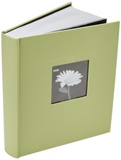 Fabric Frame Cover Photo Album 200 Pockets Hold 5x7 Photos Sage Green