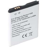 Akku Passend FüR Emporia Select V99, Basic V26, AK-V99, Li-Ion, 3,7V, 1200Mah, 4
