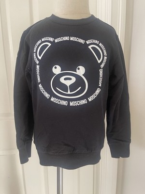 Moschino Kids Black Teddy Bear Print Sweatshirt 6YO. Good Condition