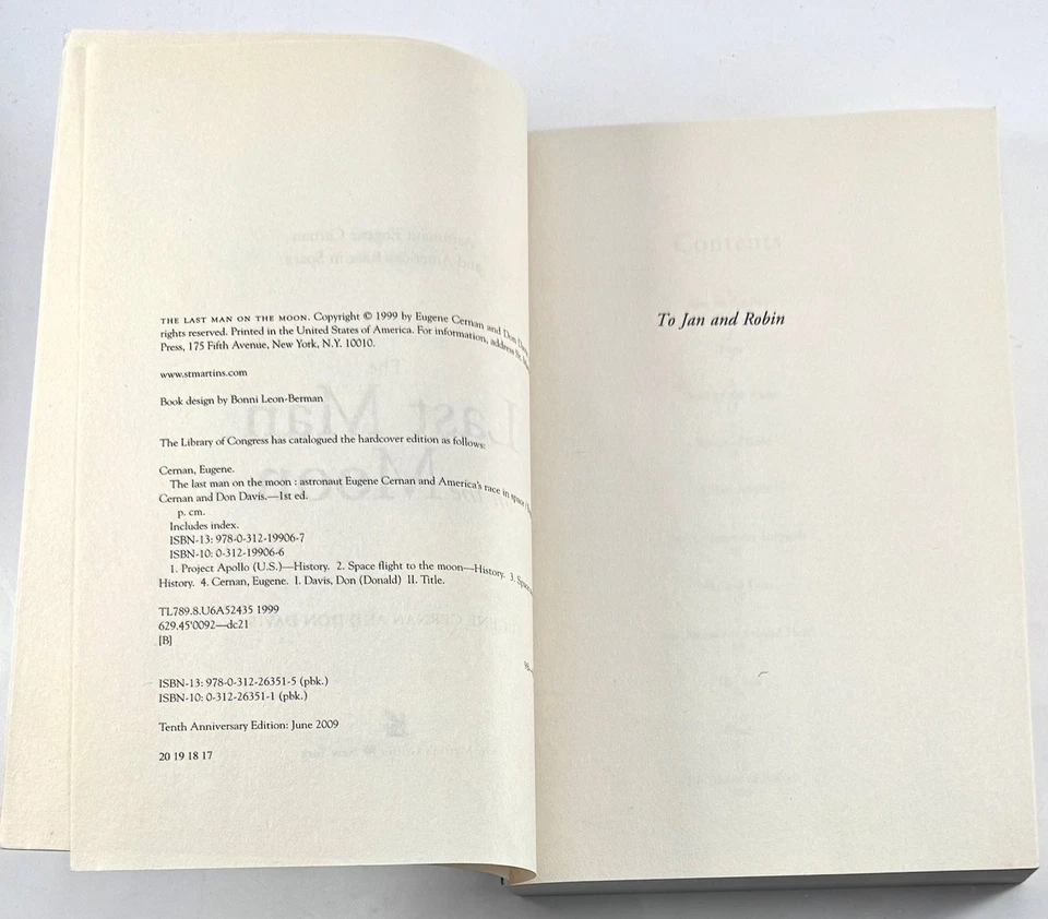 The Last Man on the Moon by Donald Davis & Eugene Cernan ( 2000, First Edition ) - Image 2 of 4