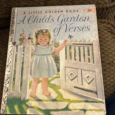 Little Golden Book A Child's Garden of Verses 1st Ed A 289 1957 Simon & Schuster - Image 1 of 4