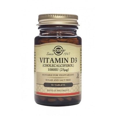 Solgar Vitamin D3 1000 IU (25 µg), 90 Tabletten