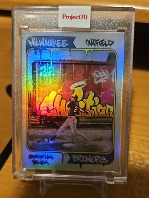 2021 Topps Project 70 - CES Christian Yelich #17 Rainbow Foil #46/70