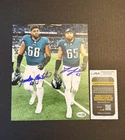 Jordan Mailata & Lane Johnson Signed 8x10 Photo Philadelphia Eagles JSA COA