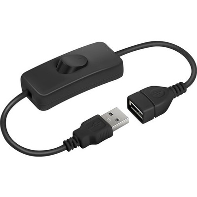 USB Schalter Kabel 0,3m Ein/Aus-Schalter für Dashcam LED-Lampe PC Zubehör