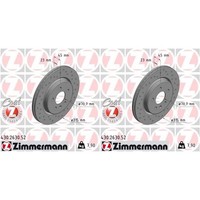 2X Zimmermann Sport Bremsscheiben 315Mm Gelocht Hinten Passend FüR Opel Insignia