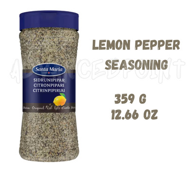 Santa Maria Lemon Pepper Seasoning 359g/12.66oz Spice Blend Citrus