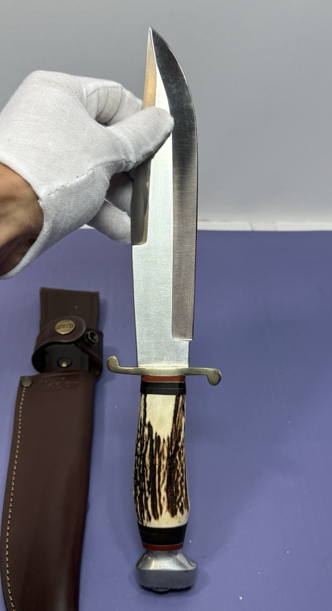 Linder 440 Bowie Knife Fixed Blade Solingen Germany Inox Rostfrei