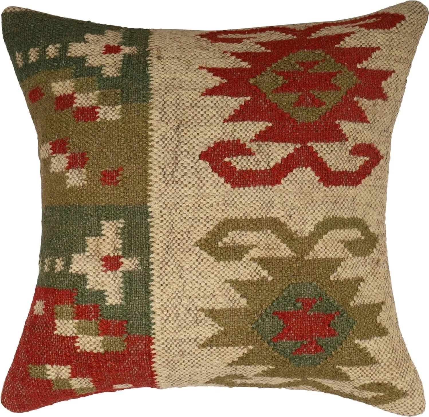 Bohemian Jute Kilim Pillow Cover | Handmade Throw Cushion