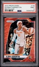 DiJonai Carrington | 2024 Panini Prizm WNBA #118 | Red Pulsar /299 | Chicago Sky