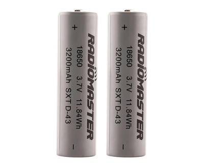RadioMaster 18650 LiIo Battery (2) (3.7V/3200mAh) RM-HP0157.18650-3200