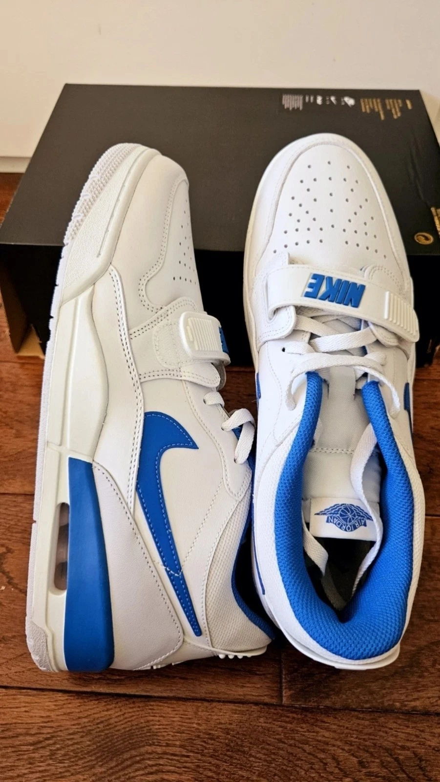 Air Jordan Legacy 312 sneaker basse bianco grigio blu uomo HJ3480 140 UK TAGLIA 10