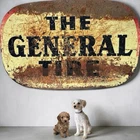 Vintage The General Tire Dealer Metal Sign Auto Car Oil Gas Station Advertising