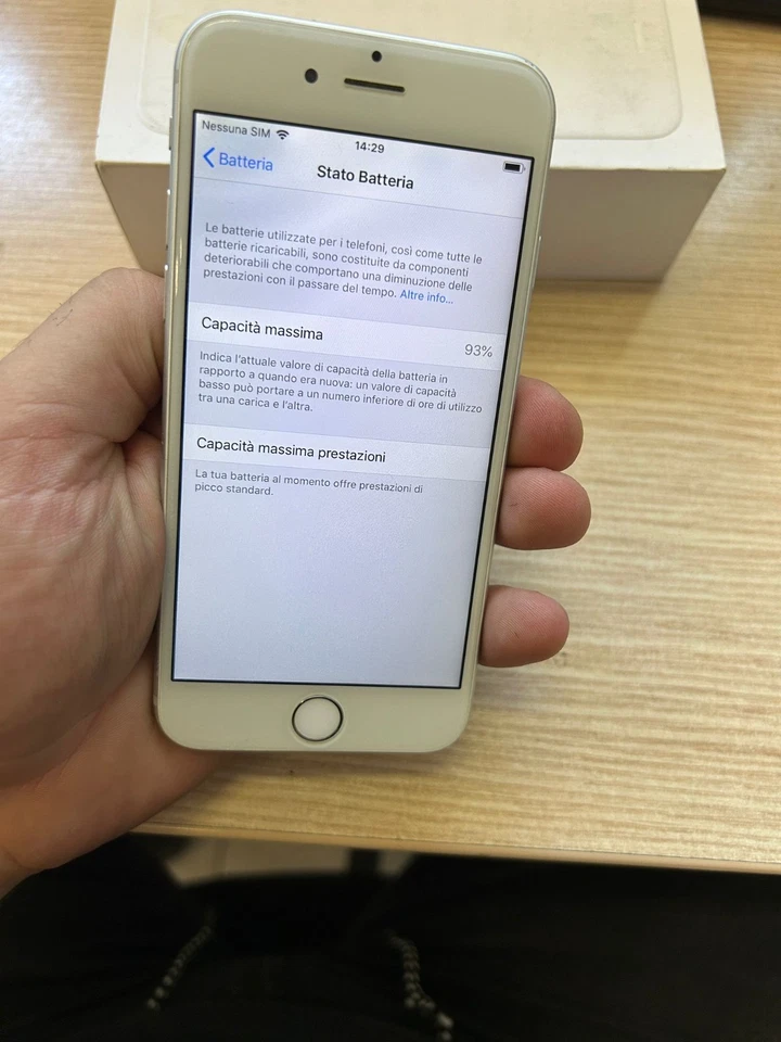 Apple iPhone 6 16GB BIANCO FUNZIONANTE SBLOCCATO COLLEZIONE IOS 12 SMARTPHONE - Immagine 2 di 4