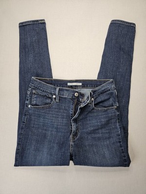 Levi's Mile High Super Skinny Jeans W31 L30 High Rise Dark Wash Indigo Stretch