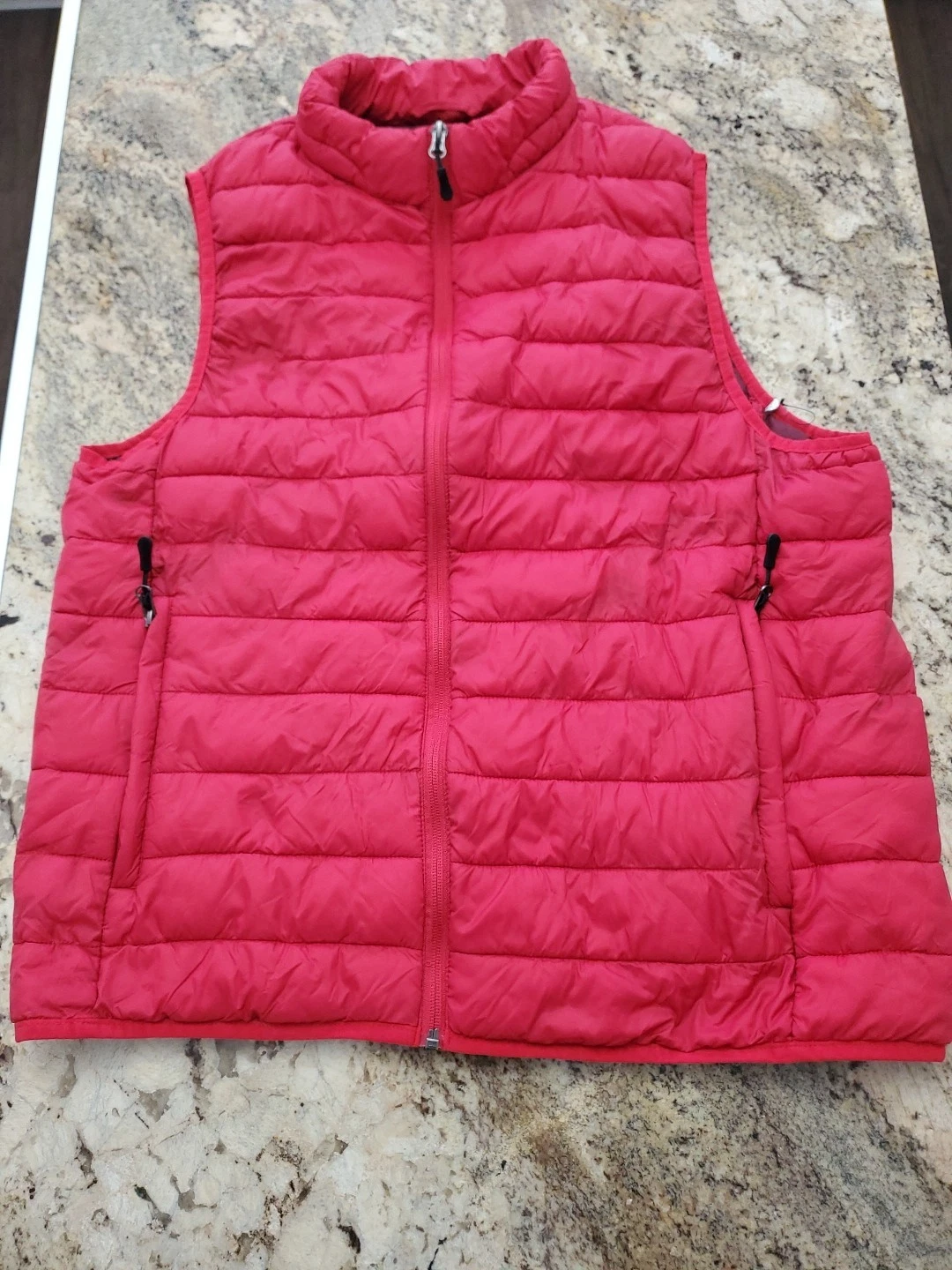 Club Room Performance Vest Mens XL Red Wind Resistant Golf Down Puffer Coat