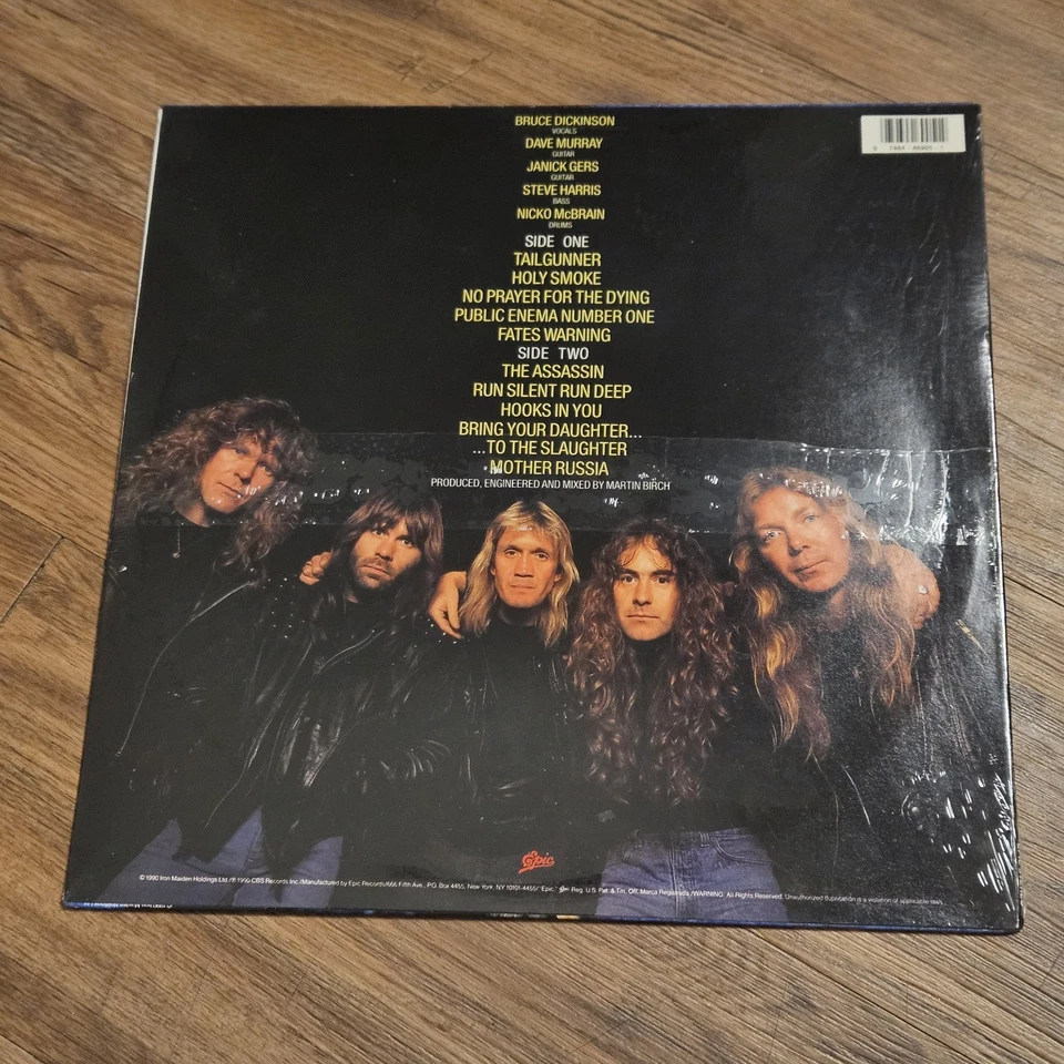 Iron Maiden No Prayer For The Dying LP 1990 RED Vinyl Sealed HYPE STICKER US - Image 2 of 4