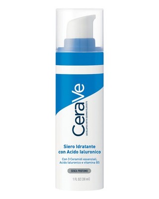 CeraVe Siero Idratante Viso con Acido Ialuronico, Siero Gel Idratante in Crema c