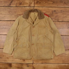 Vintage Mastercraft Workwear Jacket L 60s Field Chore Barn Coat Talon Zip