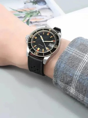 Correa de reloj de silicona premium para Blancpain Fifty Fathoms 5008B correa suave de 20 mm - Imagen 9 de 26
