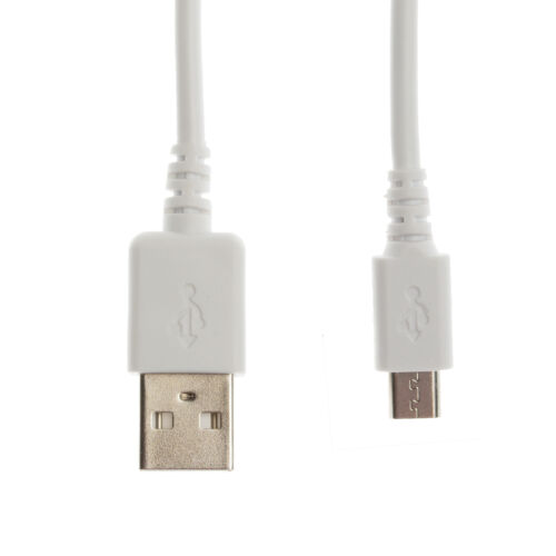 Adaptateur câble d'alimentation chargeur blanc 90 cm USB pour clavier sans fil Motorola KZ450 - Photo 1/5