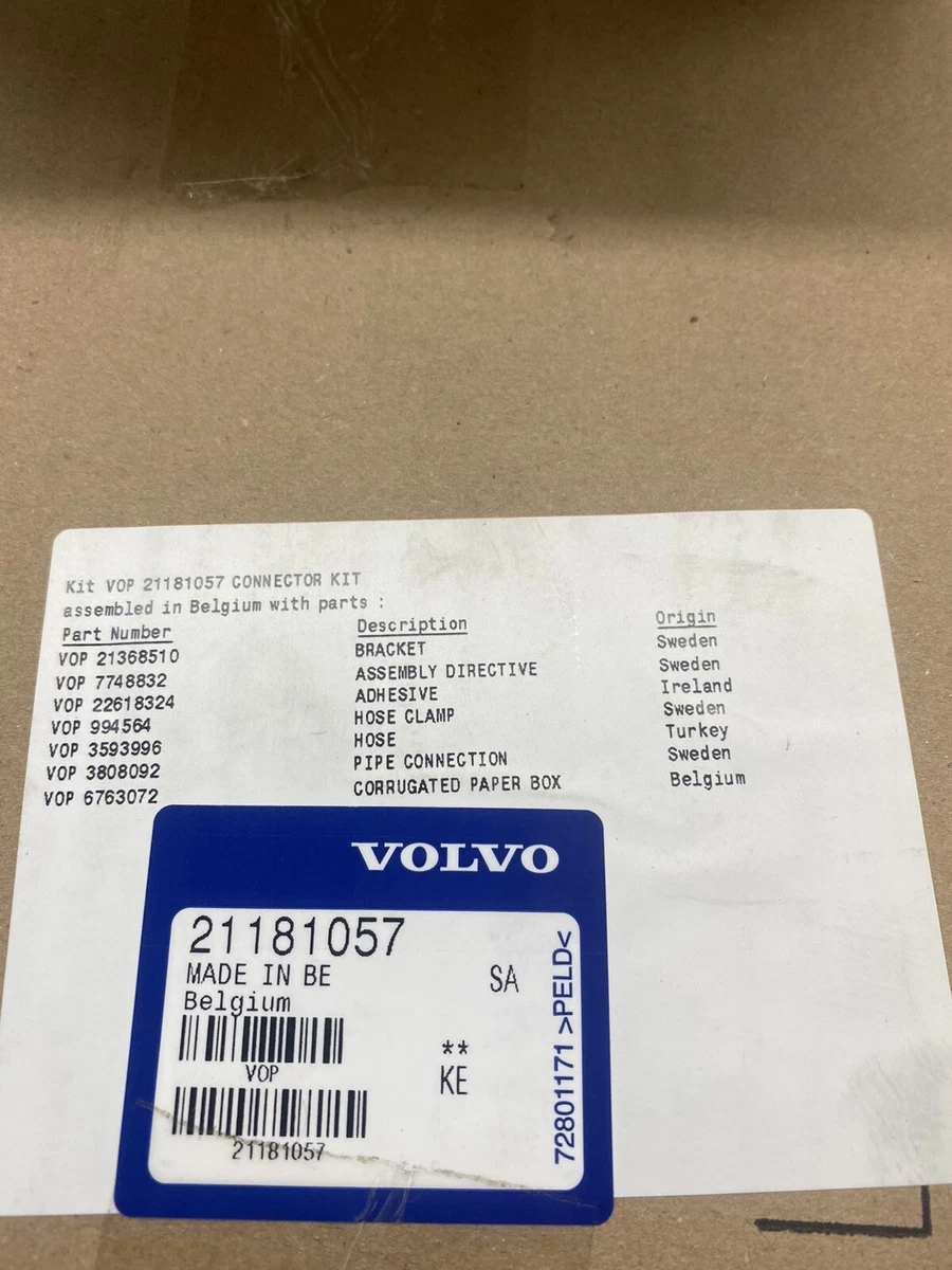 Genuine Volvo Penta OEM Factory New 21181057 Hose Connector Kit | eBay