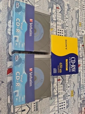 20 X VERBATIM #43426 AZO VINYL CD-R 52x 80min 700MB Blank Discs Music CD + 5 Son - Image 1 of 4