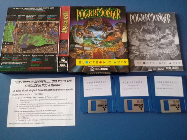 Powermonger PC Rare Floppy Buone condizioni - Italiano