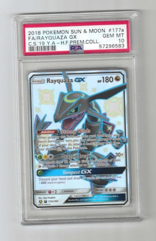 Rayquaza GX - 177a/168 Shiny Full Art Ultra Rare Promo - Hidden Fates – JAB  Games13