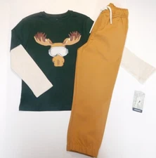 Tommy Bahama Boy's T-Shirt Joggers/Pants SIZE XS/4 & S/5-6 Moose Theme NEW