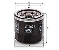 W 6026 Mann-Filter ÖLfilter FüR Suzuki