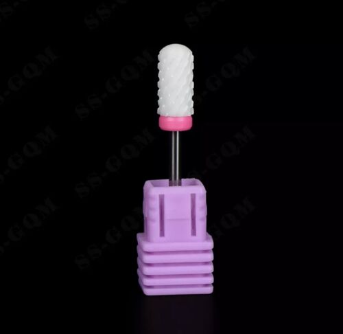 1 Pc Of Ceramic Nail Drill Bit Shank Size:3/32'' Barrel Ball /Safety Topped XXXC - 第 1/2 張圖片