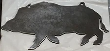 Ar500 Wild Hog Boar Pig Silhouette Steel Target Gong 24" X 12" X 1/2"