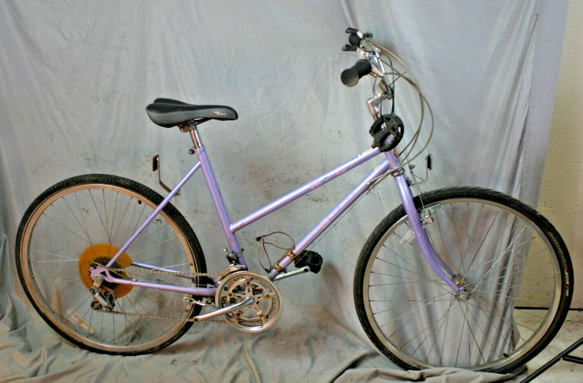 1991 Schwinn Night City Hybrid Bike 48cm XS Shimano Steel Java Commuter  Purple