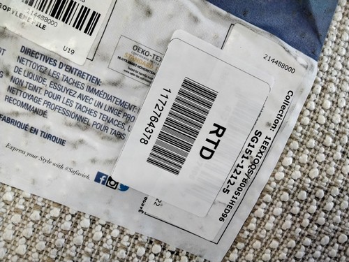 IVORY 5'-3" x 7'-6" Back Stain Rug, Reduced Price 1172764378 SG151-1212-5 - Picture 4 of 4