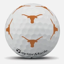TaylorMade TP5 Pix Texas Longhorns Dozen NEW Gold Balls NCAA